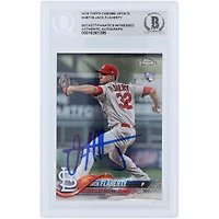 Jack Flaherty St. Louis Cardinals Autographié 2018 Topps Chrome Mise à jour #HMT18 Beckett Fanatics a été témoin d'une carte de recrue authentifiée