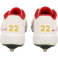 Chaussures à crampons Nike blanches autographiées par Jack Flaherty des Cardinals de St. Louis de la saison 2021 de la MLB avec inscriptions « Game-Used » - AA0098964-65