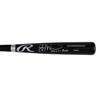 Bâton Rawlings Pro noir autographié par JJ Wetherholt (Cardinals de Saint-Louis) avec inscription « 7e choix de la saison 2024 ».