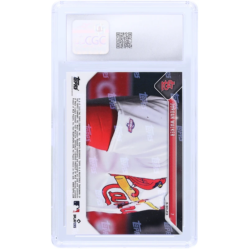 Jordan Walker St. Louis Cardinals 2023 Topps Now 20-Year-Old Get First Hit On Opening Day #7 CGC Authenticated 9.5 Rookie Card