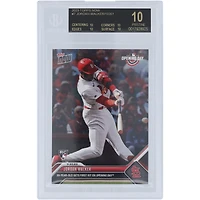 Jordan Walker St. Louis Cardinals 2023 Topps Now First Hit on Opening Day 03.30.23 Black Label #7 BGS Authenticated 10 Card - 10,10,10,10 Subgrades