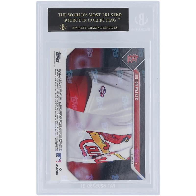 Jordan Walker St. Louis Cardinals 2023 Topps Now First Hit on Opening Day 03.30.23 Black Label #7 BGS Authenticated 10 Card - 10,10,10,10 Subgrades