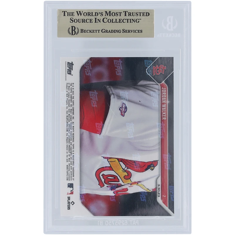 Jordan Walker St. Louis Cardinals 2023 Topps Now First Hit on Opening Day 03.30.23 #7 BGS Authenticated 10 Card - 10,10,9.5,10 Subgrades