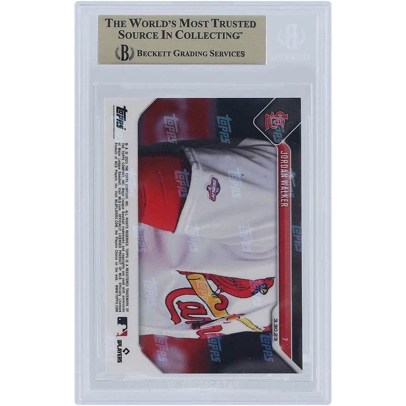 Jordan Walker St. Louis Cardinals 2023 Topps Now Opening Day Hit #7 BGS Authenticated 9.5 Rookie Card 