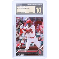 Jordan Walker St. Louis Cardinals 2023 Topps Now Youngest Cardinals Player Since 1972 W/ A 4-Hit Game #787 CGC Authenticated Pristine 10 Rookie Card