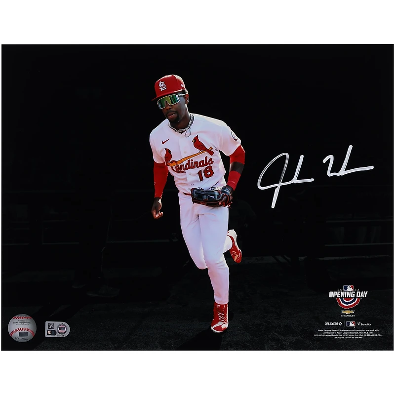 Jordan Walker St. Louis Cardinals Autographed 11" x 14" Opening Day Spotlight Photograph