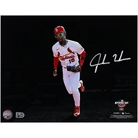 Photographie autographiée de 11"x 14" de Jordan Walker, jour d'ouverture des Cardinals de St. Louis