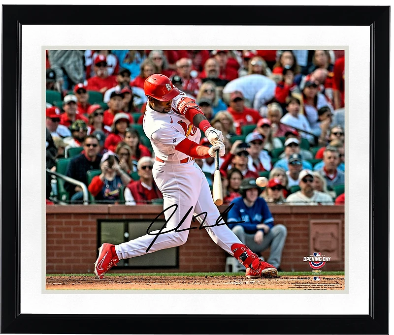 Jordan Walker St. Louis Cardinals Autographed 16" x 20" Opening Day Photograph