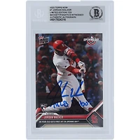 Jordan Walker St. Louis Cardinals Autographed 2023 Topps Now MLB Debut #NNO #/23 Beckett Fanatics Witnessed Authenticated Rookie Card with "MLB Debut 3/30/23" Inscription