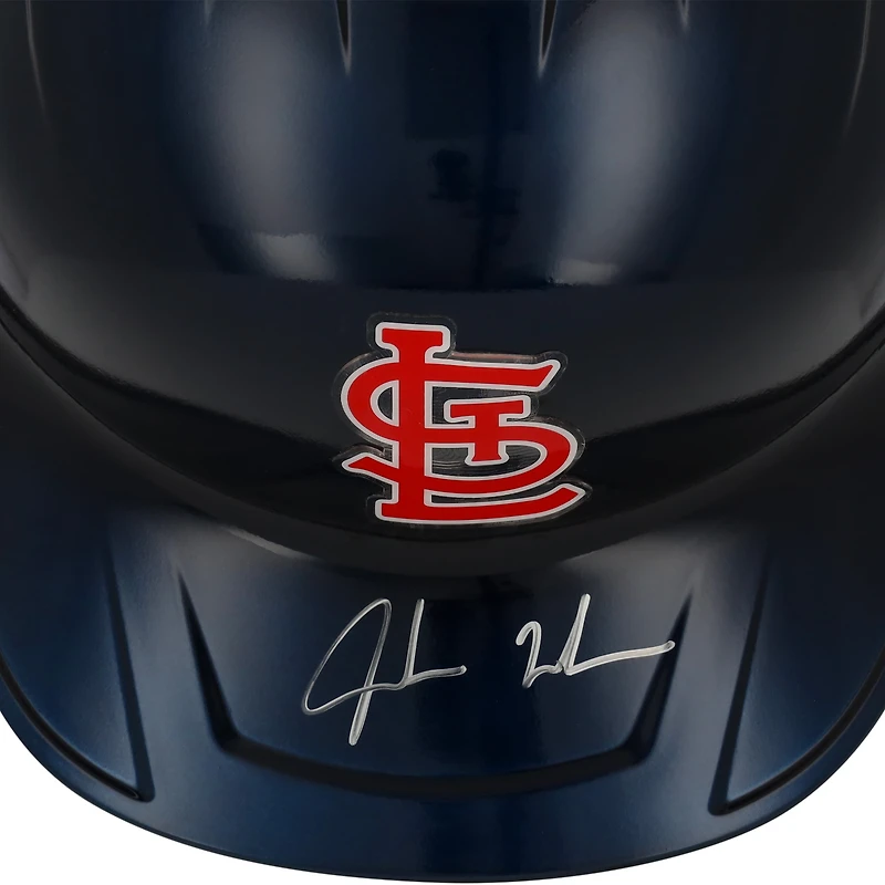 Jordan Walker St. Louis Cardinals Autographed Alternate Chrome Rawlings Mach Pro Replica Batting Helmet - Fanatics Exclusive