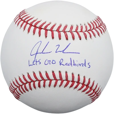 Jordan Walker St. Louis Cardinals Autographed Baseball with "Let's Go Redbirds" Inscription