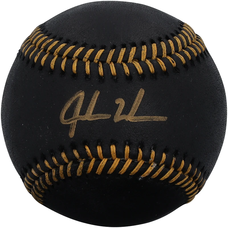 Jordan Walker St. Louis Cardinals Autographed Black Leather Baseball