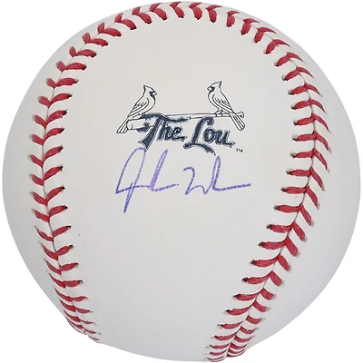 Jordan Walker St. Louis Cardinals Autographed City Connect Logo Baseball 