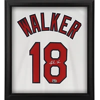 Jordan Walker St. Louis Cardinals Autographed Framed White Nike Replica Jersey Shadowbox