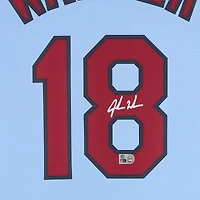 Jordan Walker St. Louis Cardinals Autographed Light Blue Nike Replica Jersey