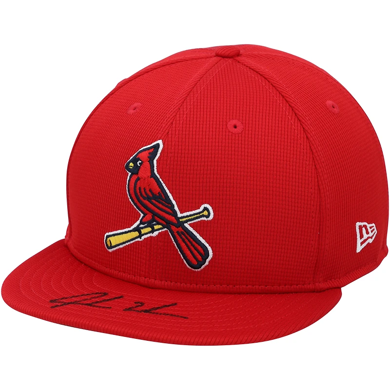 Jordan Walker St. Louis Cardinals Autographed New Era 2024 Spring Training Cap