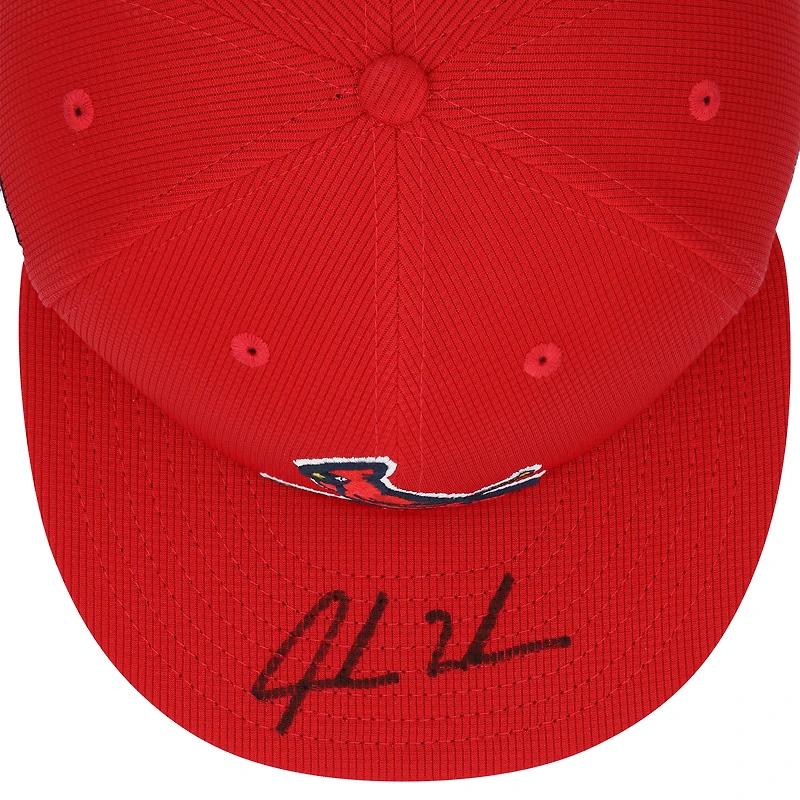 Casquette d'entraînement de printemps 2024 New Era autographiée par Jordan Walker des Cardinals de St. Louis