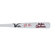 Jordan Walker St. Louis Cardinals Autographed Victus White Team Logo Mini Bat