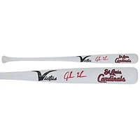 Jordan Walker St. Louis Cardinals Autographed Victus White Team Logo Mini Bat