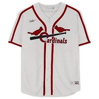 Jordan Walker St. Louis Cardinals Autographed White Cooperstown Replica Jersey