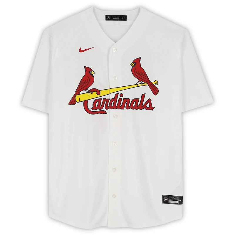 Jordan Walker St. Louis Cardinals Autographed White Nike Replica Jersey with "MLB Debut 3-30-23" Inscription