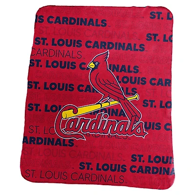 Couverture polaire classique Logo Brands St. Louis Cardinals 50 po x 60 po