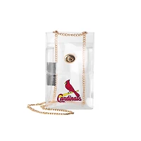 Logo Brands St. Louis Cardinals Clear Essential Crossbody Purse