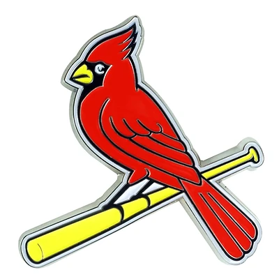 Logo Brands  St. Louis Cardinals Embossed Color Auto Emblem
