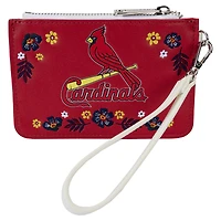 Loungefly St. Louis Cardinals Floral Wrist Clutch