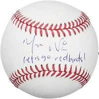 Balle de baseball autographiée par Masyn Winn des Cardinals de Saint-Louis avec l'inscription « Allez les Redbirds ! »