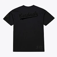 T-shirt noir Mitchell & Ness St. Louis Cardinals Cooperstown Collection Phantom pour homme