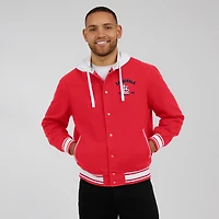 Veste à capuche boutons-pression pour homme Darius Rucker Collection by Fanatics rouge des Cardinals de Saint-Louis