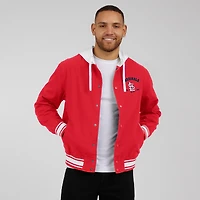 Veste à capuche boutons-pression pour homme Darius Rucker Collection by Fanatics rouge des Cardinals de Saint-Louis