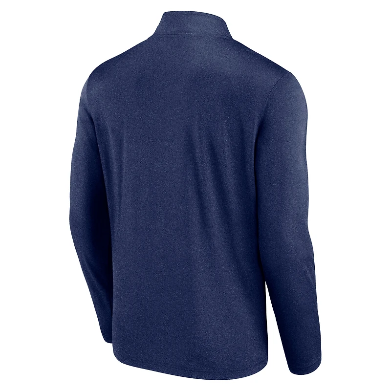 Pull à glissière quart de tour Fanatics Heather Navy pour homme des Cardinals Saint-Louis
