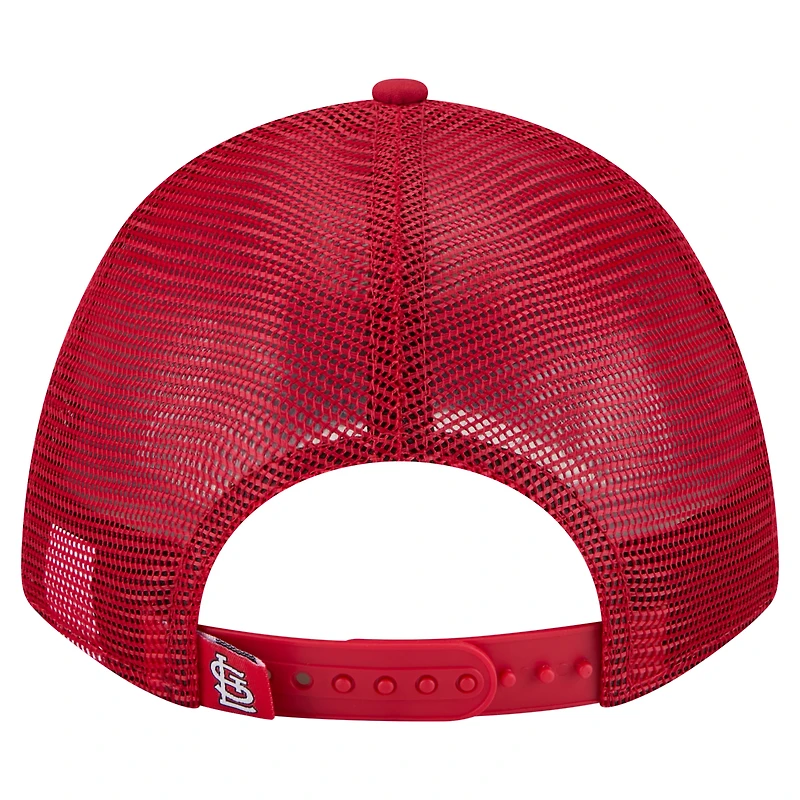 Men's New Era Red St. Louis Cardinals Minimalist 9FORTY A-Frame Adjustable Hat