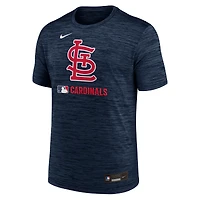 T-shirt Nike Authentic Collection Velocity Dri-FIT pour homme, bleu marine, St. Louis Cardinals