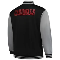 Men's Profile  Black/Gray St. Louis Cardinals Full-Snap Varsity Jacket