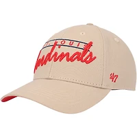 Men's '47 Khaki St. Louis Cardinals Atwood MVP Adjustable Hat