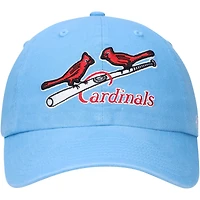 Casquette ajustable Clean Up de la collection Cooperstown avec logo des Cardinals de Saint-Louis bleu clair '47 pour homme