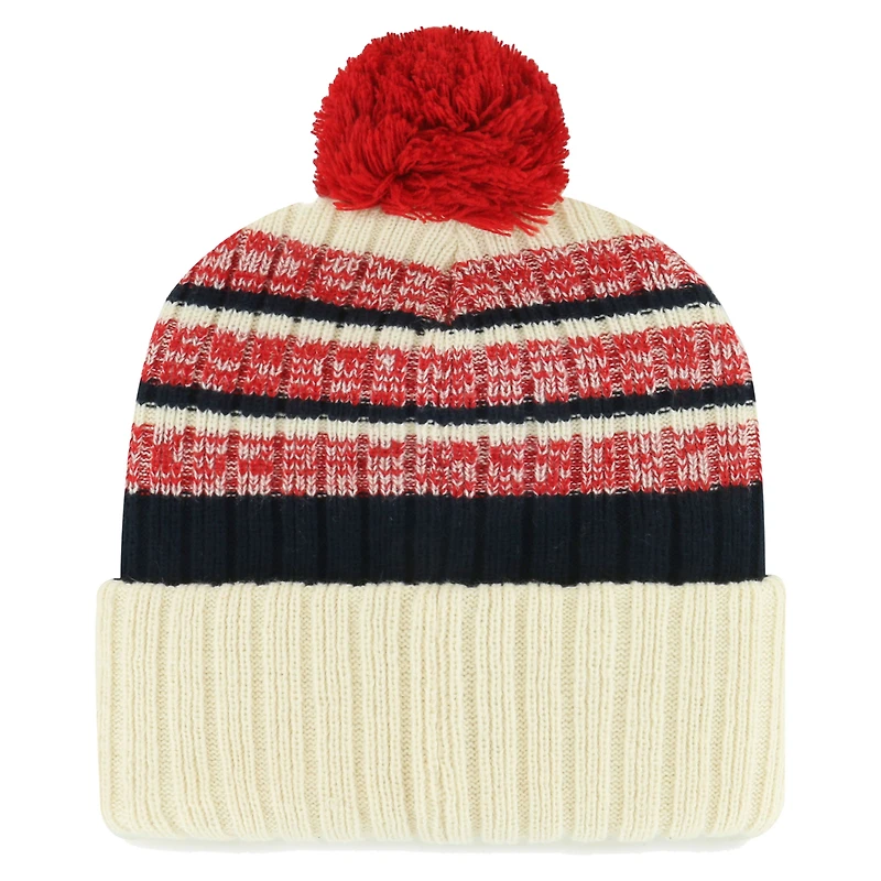 Bonnet en tricot à revers Tavern '47 Natural St. Louis Cardinals pour hommes avec pompon