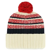 Bonnet en tricot à revers Tavern '47 Natural St. Louis Cardinals pour hommes avec pompon