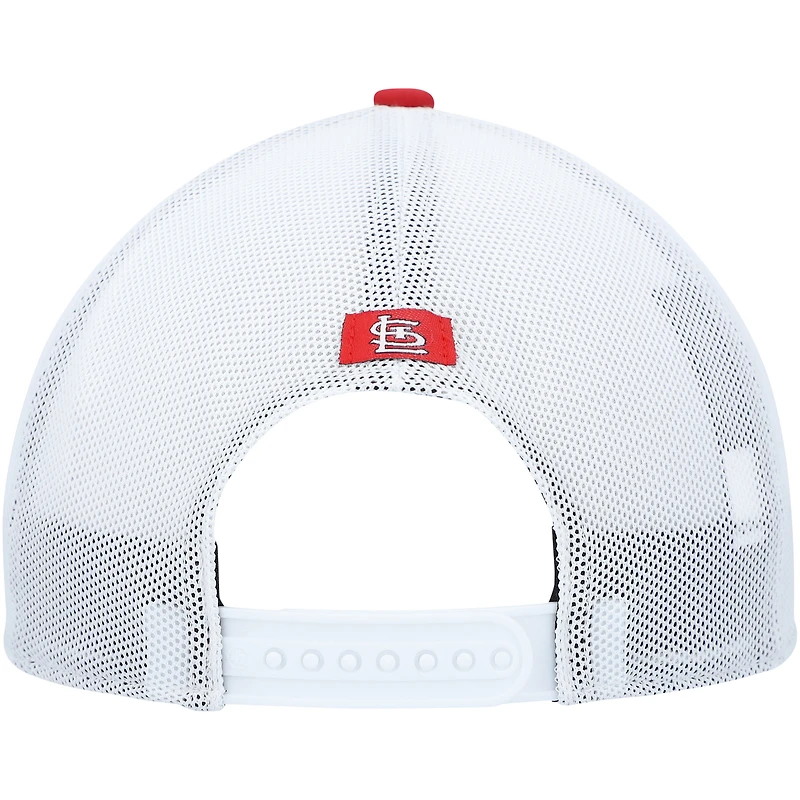 Men's '47 Red/White St. Louis Cardinals Burgess Trucker Snapback Hat