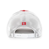 Men's '47 Red/White St. Louis Cardinals Scratch Adjustable Trucker Hat