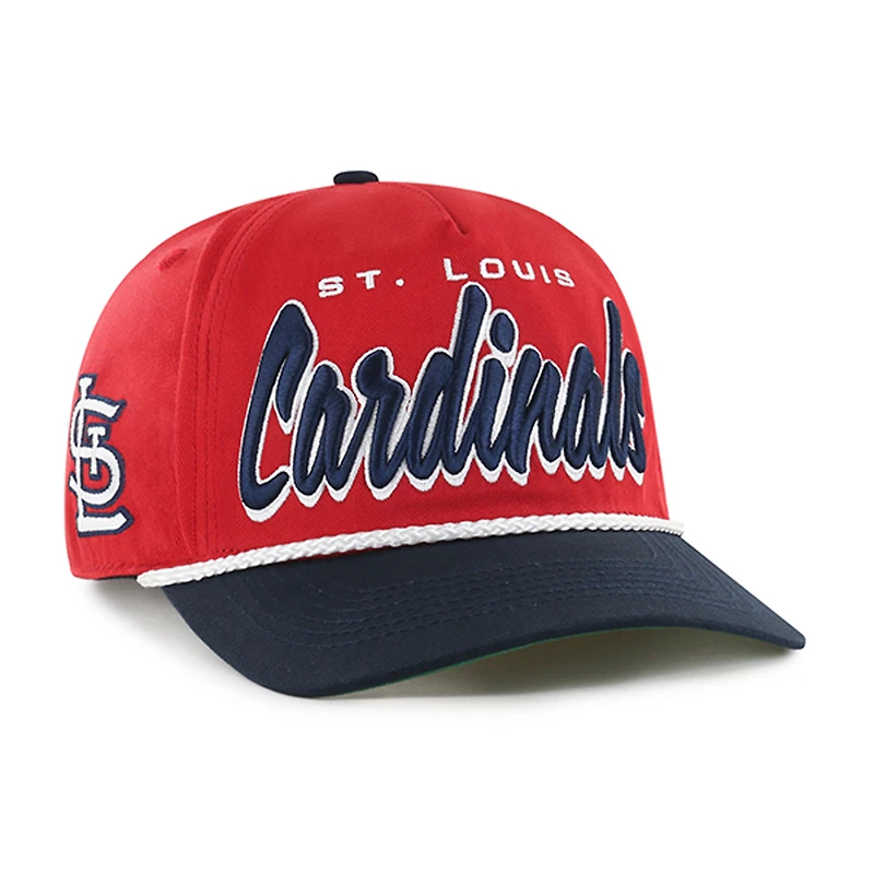 Casquette ajustable en corde Dropshadow '47 Red St. Louis Cardinals pour homme