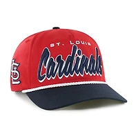 Casquette ajustable en corde Dropshadow '47 Red St. Louis Cardinals pour homme