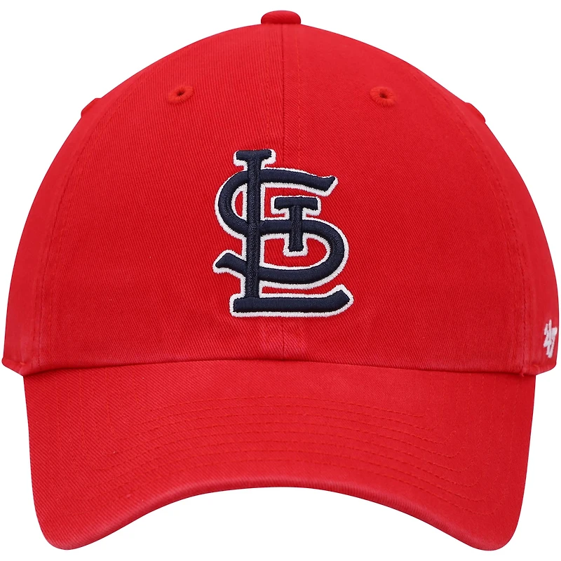 Casquette réglable '47 Red St. Louis Cardinals Game Clean Up pour homme