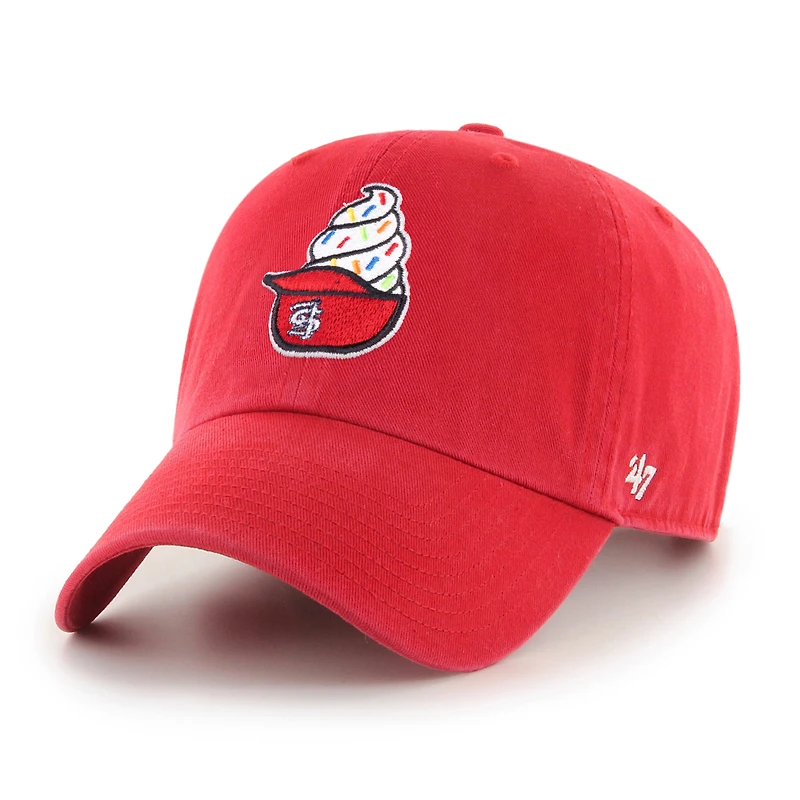 Casquette ajustable « 47 Red St. Louis Cardinals Ice Cream Helmet Clean Up » pour homme