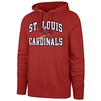 Men's '47  Red St. Louis Cardinals Velocity Headline Pullover Hoodie