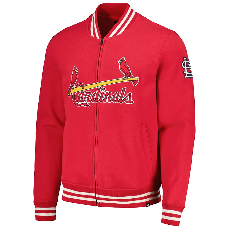 Veste de survêtement entièrement zippée '47 St. Louis Cardinals Wax Pack Pro Camden rouge pour hommes