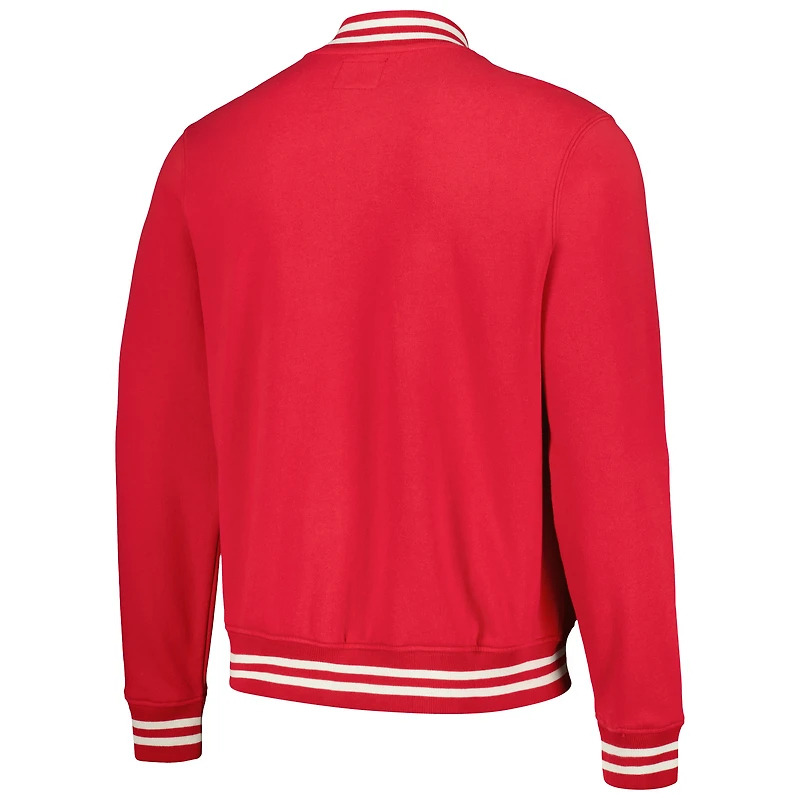 Men's '47 Red St. Louis Cardinals Wax Pack Pro Camden Full-Zip Track Jacket